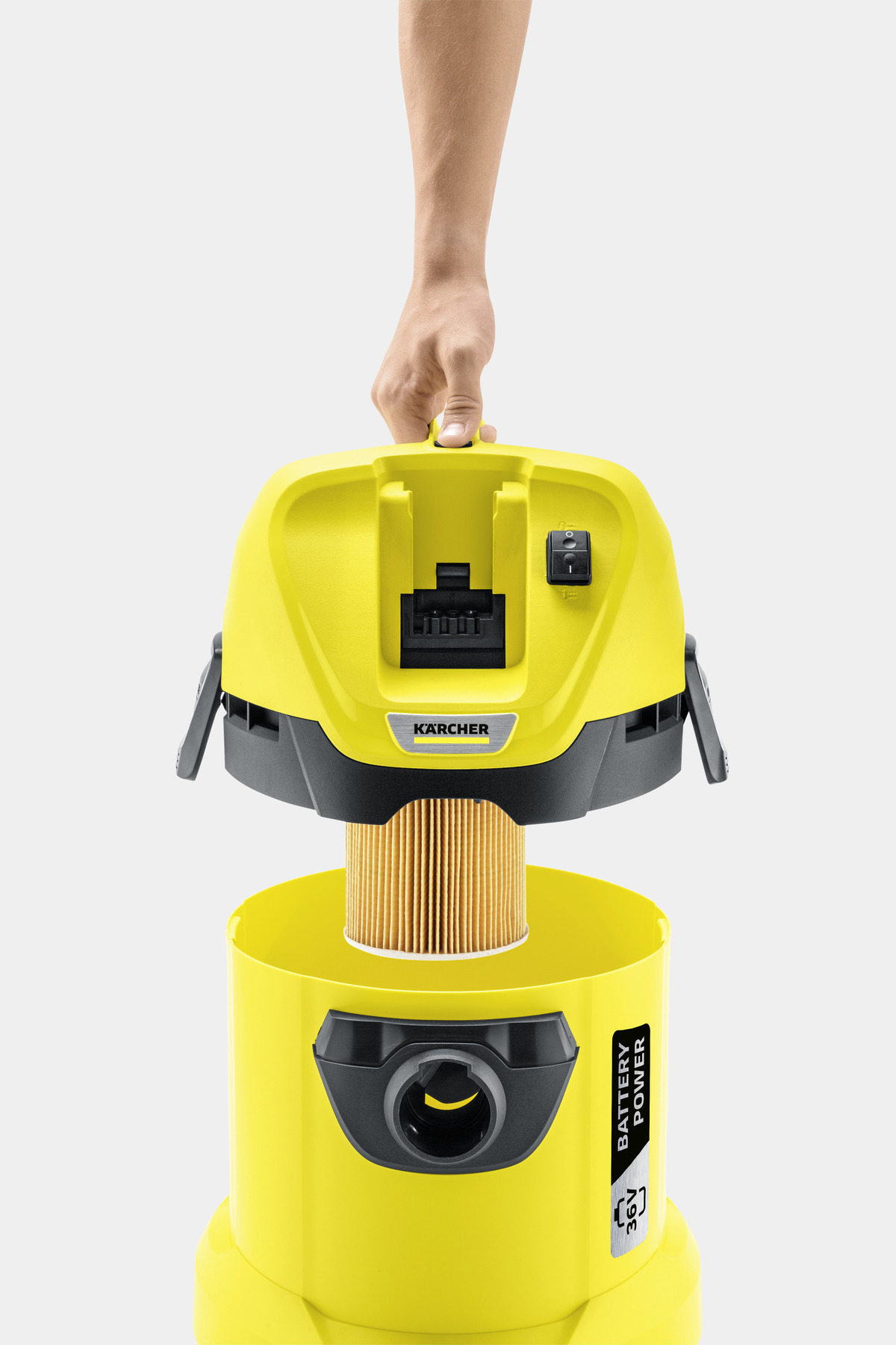  Kärcher WD 3 - Aspiradora multiusos para tienda en seco y  húmedo, 4.5 galones, con accesorios, función de soplador, diseño compacto  que ahorra espacio, 1000 W, color amarillo : Hogar y Cocina